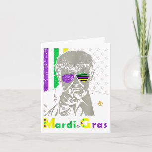 Tarjeta El disfraz de Mardi Gras a Donald Trump es una bro