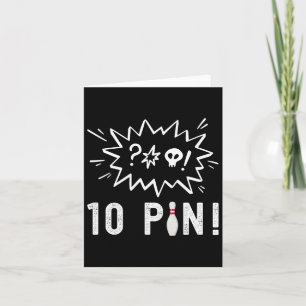 Tarjeta El Divertido Bote Que Odio El Bote De Los Diez Pin