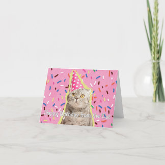 Tarjeta El divertido cumpleaños feliz personalizado del ga