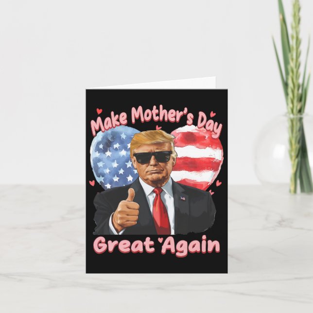 Tarjeta El divertido Día de la Madre de Trump hace del Día (Anverso)