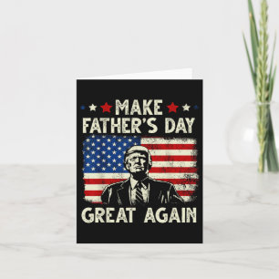 Tarjeta El divertido Día de los Padres Trump hace que el D