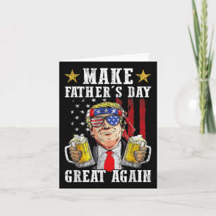 Tarjeta El divertido Día de los Padres Trump hace que el D