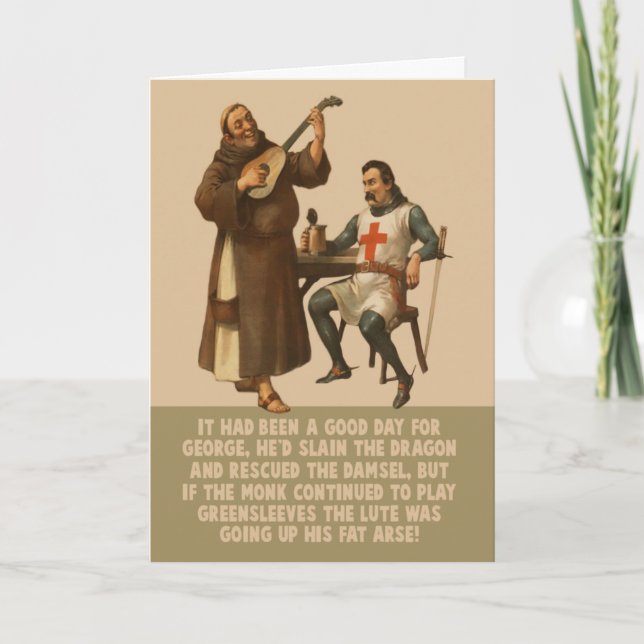 Tarjeta El divertido día de San Jorge (Anverso)