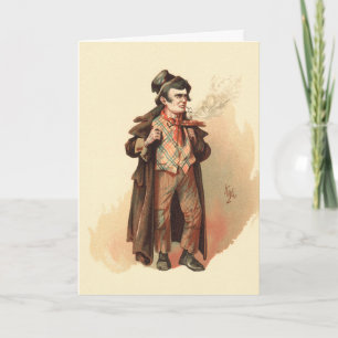 Tarjeta El divertido duelo de Kyd, Oliver Twist de Dickens