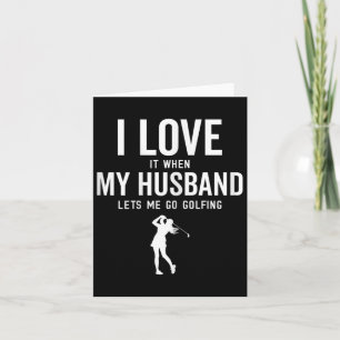 Tarjeta El divertido Golf Para Las Mujeres Que Me Encanta