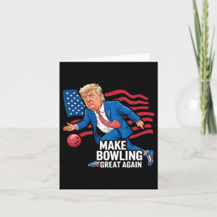 Tarjeta El Divertido Trump Bowling Para El Bote Republican