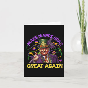 Tarjeta El divertido Trump Mardi Gras vuelve a hacer grand