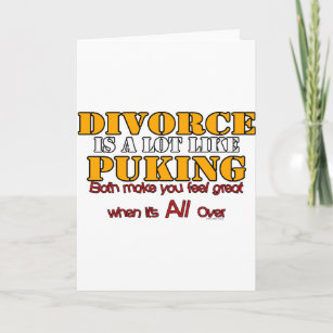 Tarjeta El divorcio es como salir de casa