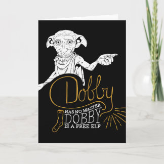 Tarjeta El Dobby de Harry Potter el | no tiene ningún amo