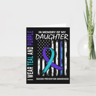 Tarjeta El dolor de la hija Suicidio, la prevención de la