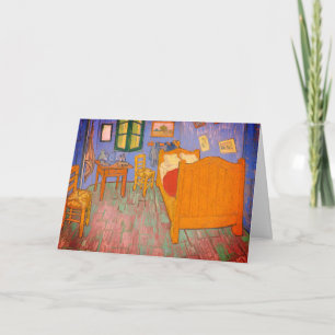 Tarjeta El dormitorio de van Gogh: en blanco