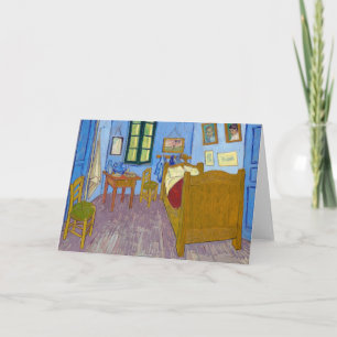 Tarjeta El dormitorio de Vincent en Arlés   Van Gogh  