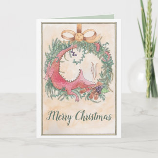 Tarjeta El dragón de los Navidades