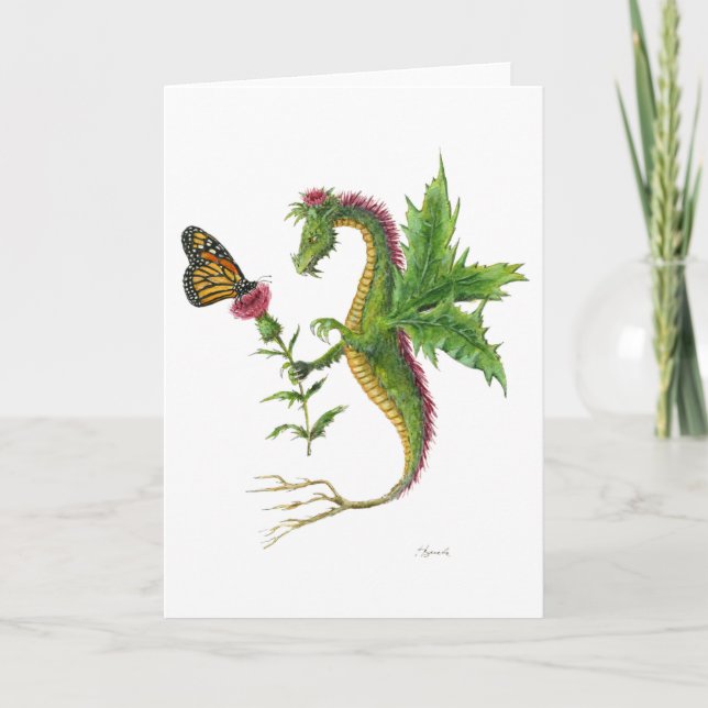 Tarjeta El dragón del cardo 2012 (Anverso)