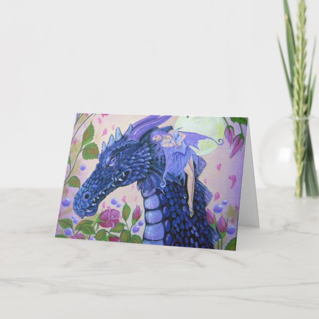 Tarjeta El dragón rasga condolencia (Anverso)