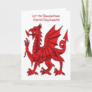Tarjeta El Dragón Rojo Fuerza Orgullo y Unidad