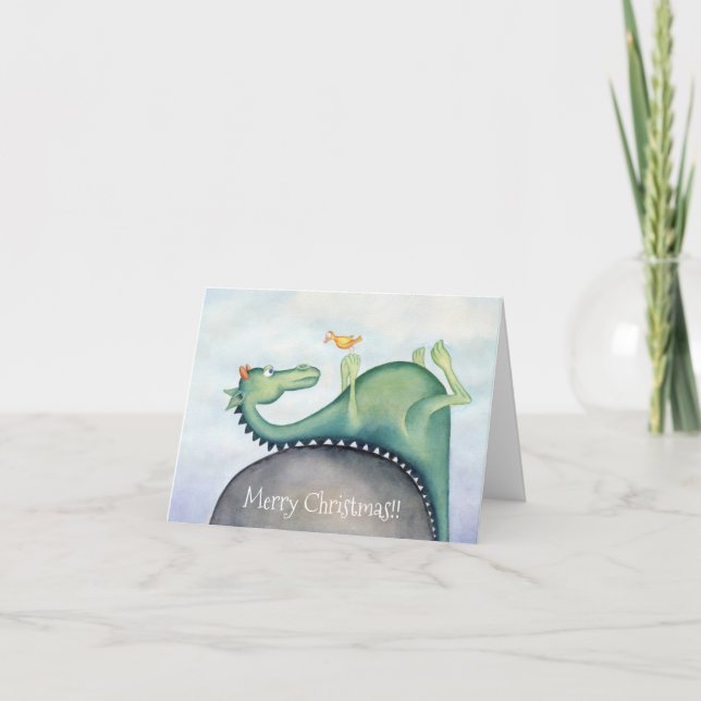 Tarjeta El dragón y el ave (Anverso)