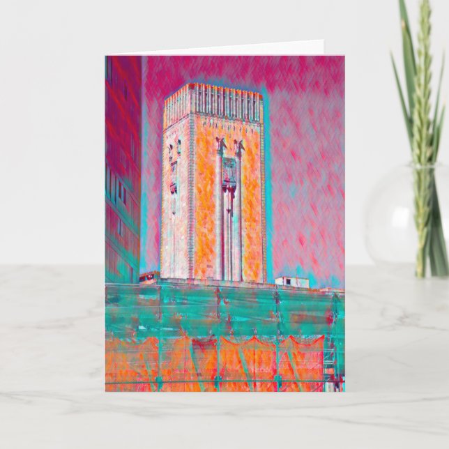 Tarjeta El eje de ventilación del túnel de la Reina (Anverso)