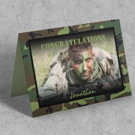 Tarjeta El ejército fotográfico personalizado desaparece
