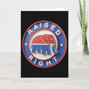 Tarjeta El elefante del Gop marcha orgullosamente levantad