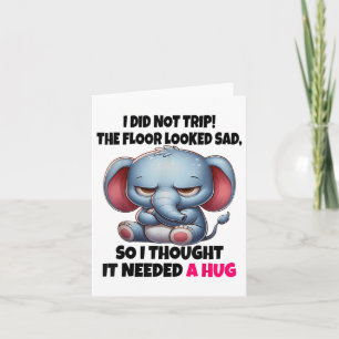 Tarjeta El Elefante No Salí Del Suelo Me Parecía Triste As