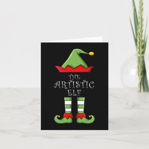 Tarjeta El Elfo Artístico Divertido Pijama Familiar de Gru