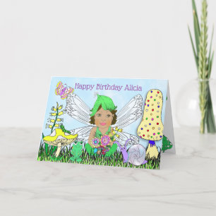 Tarjeta El elfo caprichoso y caprichoso en el cumpleaños d