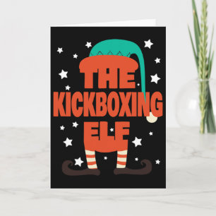 Tarjeta El Elfo de Kickboxing Pijama de Navidad - C de Kic