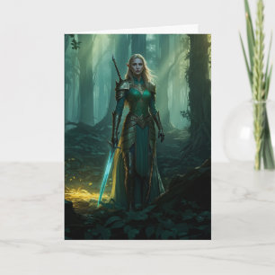 Tarjeta El elfo guardián del reino encantado