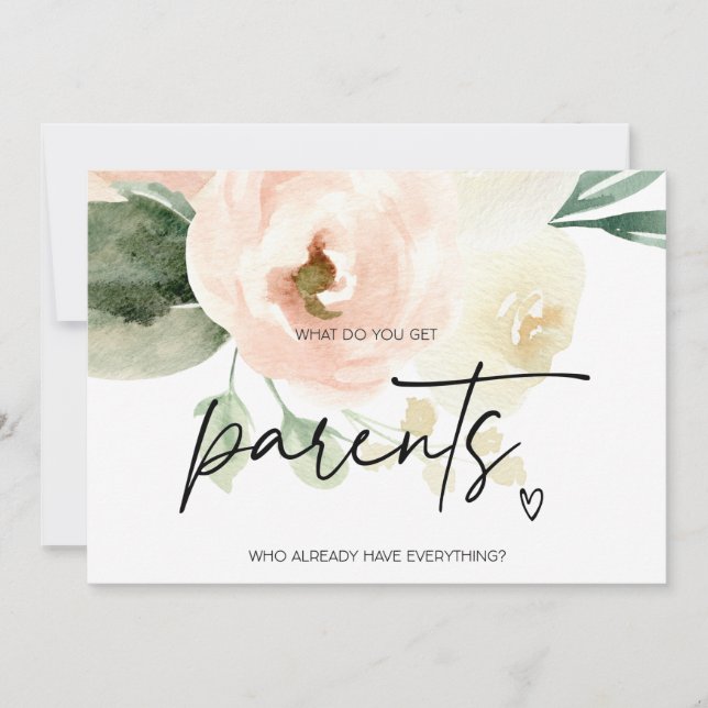 Tarjeta El embarazo de los abuelos revela que los padres t (Anverso)