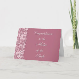 Tarjeta El encaje de la madre de la novia