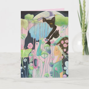 Tarjeta El Encantado Sueño Del Arte Whimsical