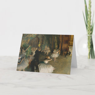 Tarjeta El ensayo del ballet en escena   Edgar Degas