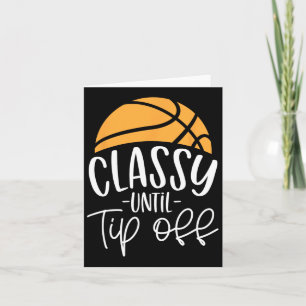 Tarjeta El entrenador de baloncesto Cly Until Tip-off