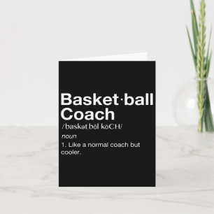 Tarjeta El entrenador de baloncesto regalo Diversión del b