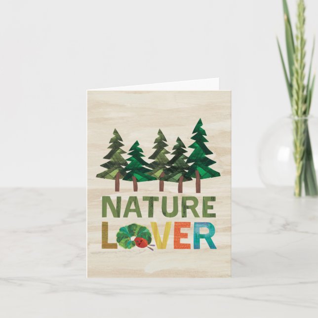 Tarjeta El Entusiasmo Por La Naturaleza De Caterpillar (Anverso)