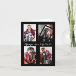 Tarjeta El envejecimiento humorístico es una gran carta