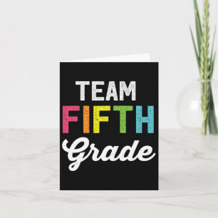 Tarjeta El Equipo 5 Maestra De Quinto Grado Pasa A La Escu