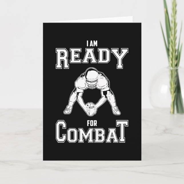 Tarjeta El equipo americano de fútbol deportivo Jugador de (Anverso)