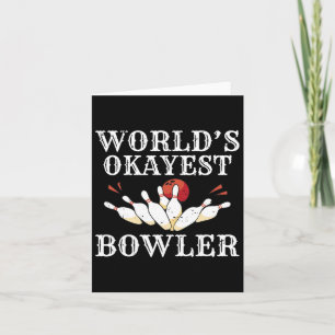 Tarjeta El equipo Bowler del equipo de Bowler del Okayest