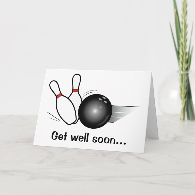 Tarjeta El equipo de bolos se recuperará pronto (Anverso)