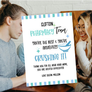 Tarjeta El equipo de farmacia gracias