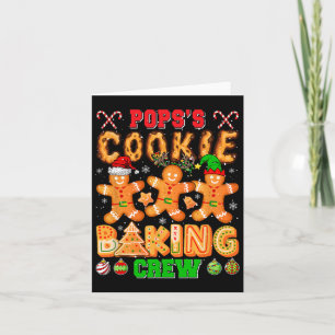 Tarjeta El equipo de repostería de Navidad de Pops, divert