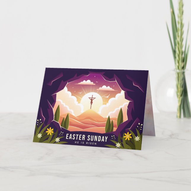 Tarjeta Él es Risen (Anverso)