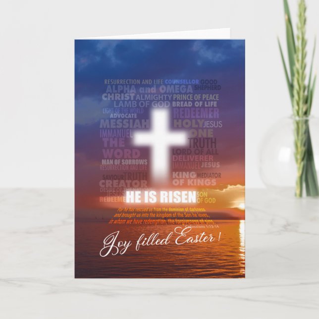 Tarjeta Él es Risen (Anverso)