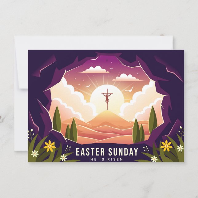 Tarjeta Él es Risen (Anverso)