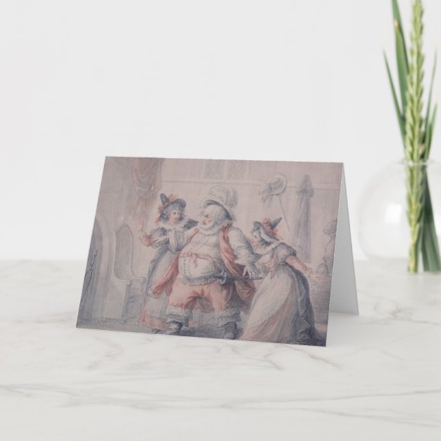 Tarjeta El escape de Falstaff (Anverso)