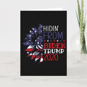 Tarjeta El escondido de Biden Trump regalos de elección Am