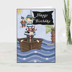 Tarjeta El escorbuto piratea el saludo del cumpleaños