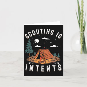 Tarjeta El Escultismo Es Intentos De Scout Divertido Campi